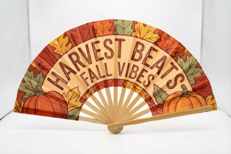 Custom Fans for Fall Events — custom bamboo hand fans