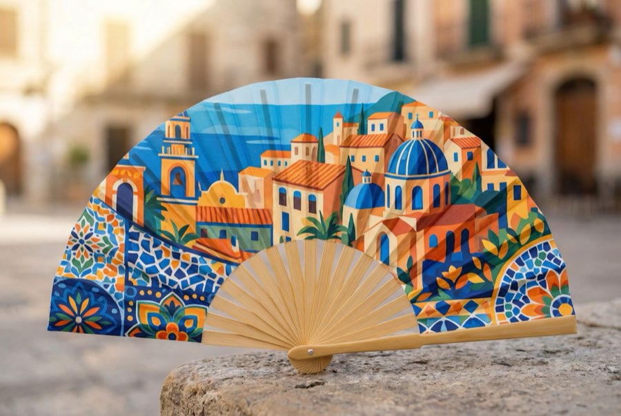 Custom Fans in Austin, TX — custom bamboo hand fans