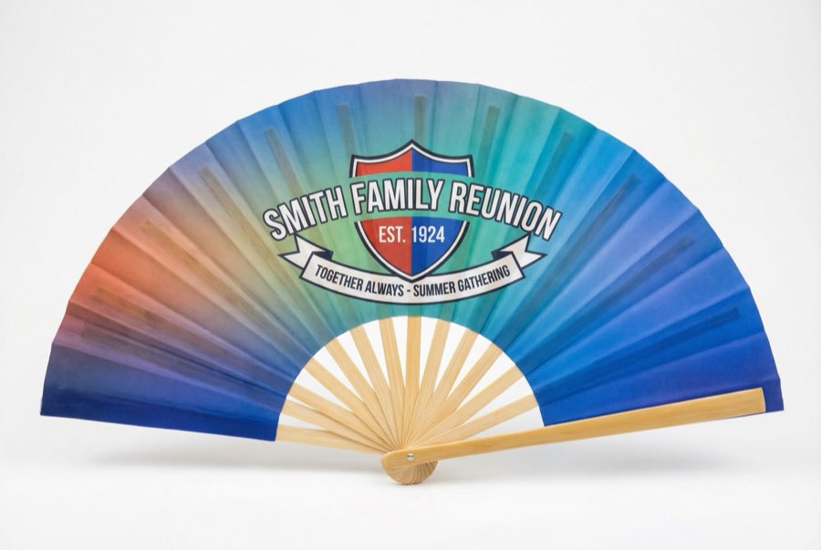 Custom Fans for Family Reunions — custom bamboo hand fans